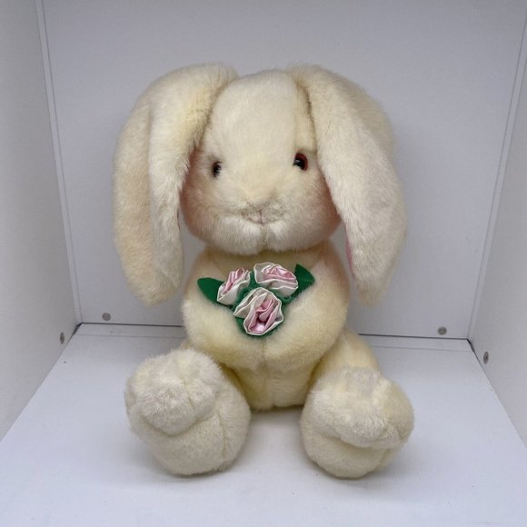 Medium Plush Bunny, Vintage Rose main image 1